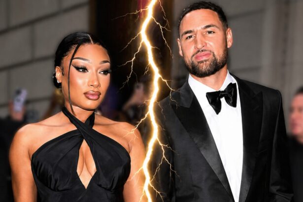 Megan Thee Stallion reacts after accusing Klay Thompson of cheating during their breakup