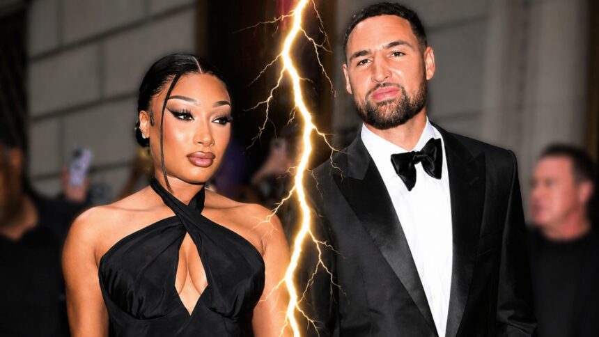 Megan Thee Stallion reacts after accusing Klay Thompson of cheating during their breakup
