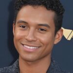 Michael Jackson biopic promotional image featuring Jaafar Jackson in character as Michael Jackson during the Beat It era, representing the film Michael’s record-breaking box office success and global attention