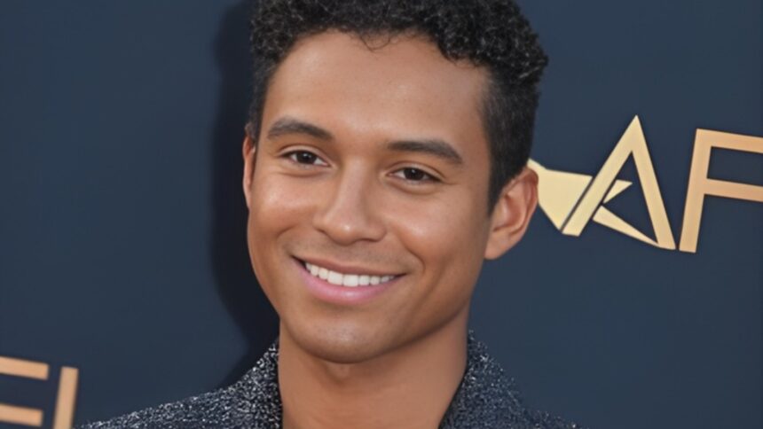 Michael Jackson biopic promotional image featuring Jaafar Jackson in character as Michael Jackson during the Beat It era, representing the film Michael’s record-breaking box office success and global attention