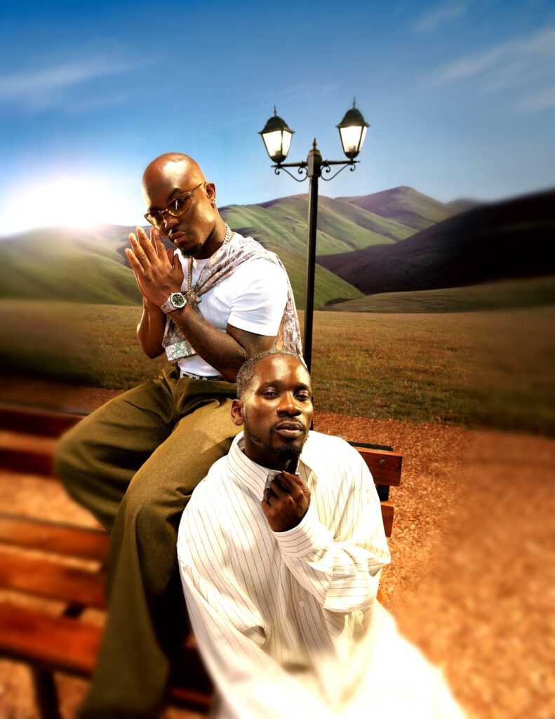 Mr Eazi and King Promise promoting their joint album See What You’ve Done with a smooth afrobeats vibe
