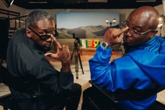 Mr Eazi and King Promise promoting their joint album See What You’ve Done with a smooth afrobeats vibe