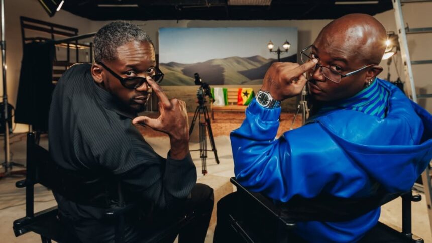 Mr Eazi and King Promise promoting their joint album See What You’ve Done with a smooth afrobeats vibe