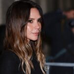 Victoria Beckham debuting bronde balayage hair in long waves during her 52nd birthday appearance on The Today Show