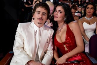 Timothée Chalamet and Kylie Jenner at a public event amid reports linking their relationship to his Oscars loss and shifting public image