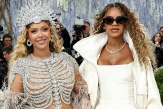 Beyoncé and Blue Ivy Carter wearing matching curls at the 2026 Met Gala red carpet