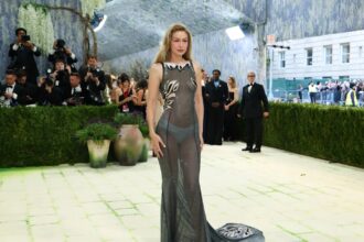 Naked dress trend at the Met Gala 2026 featuring celebrities in sheer gowns, transparent fabrics, and bold red carpet fashion looks