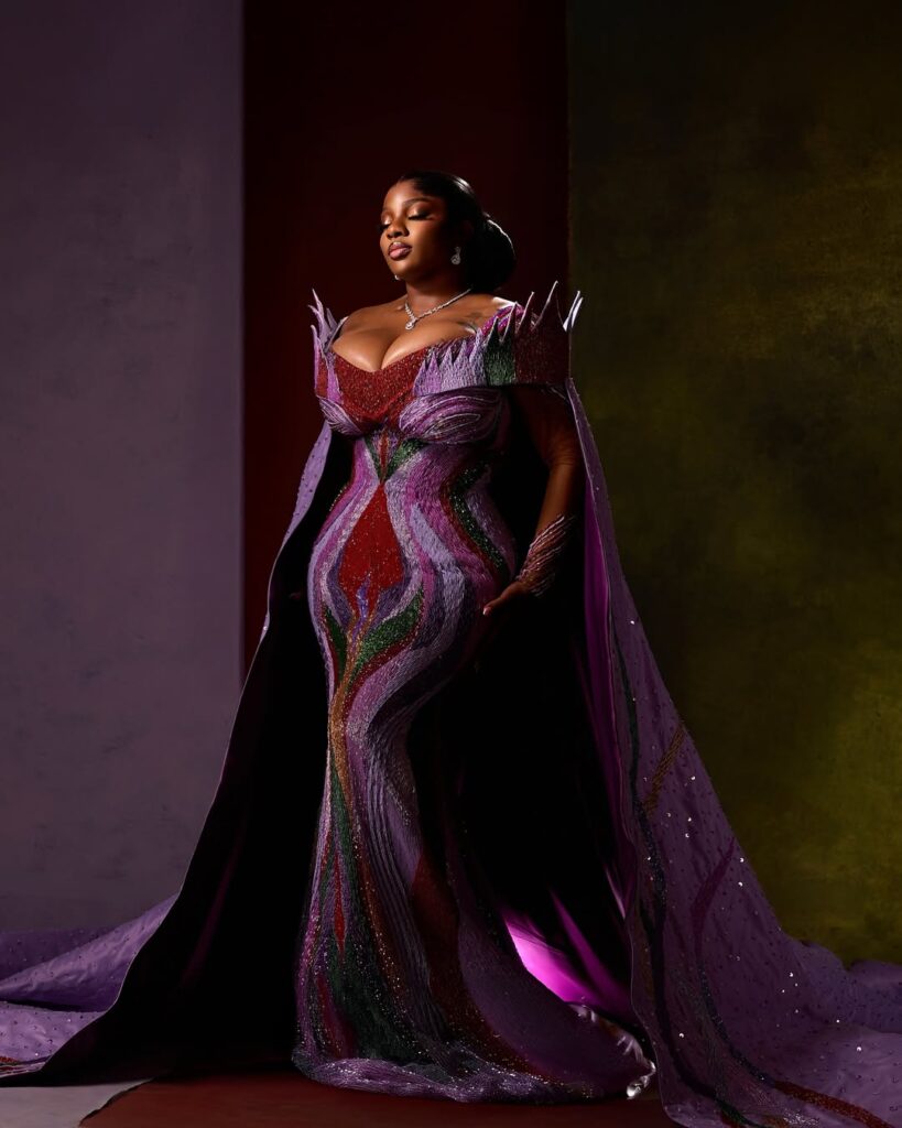 Dorathy Bachor in Xtaqueen Designz at the AMVCA 2026

