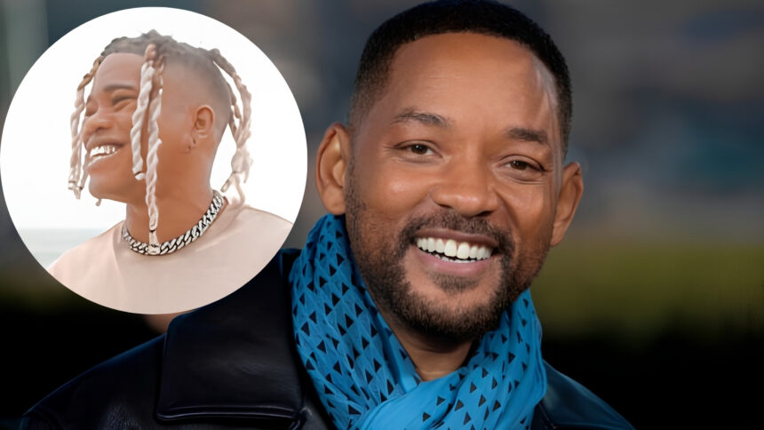 Will Smith reacting during a public appearance after a judge dismissed the sexual harassment lawsuit filed by violinist Brian King Joseph