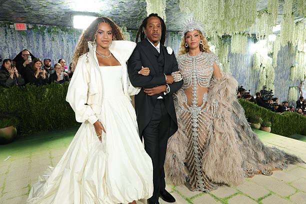 Beyoncé and Blue Ivy Carter wearing matching curls at the 2026 Met Gala red carpet
