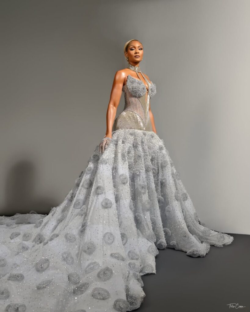 Osas Ighodaro in Veekee James at the AMVCA 2026
